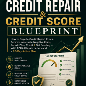 Cover of The DIY Credit Repair and Credit Score Blueprint by BestStartBiz