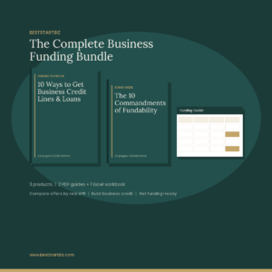 The Complete Business Funding Bundle: two PDF guides and an Excel workbook